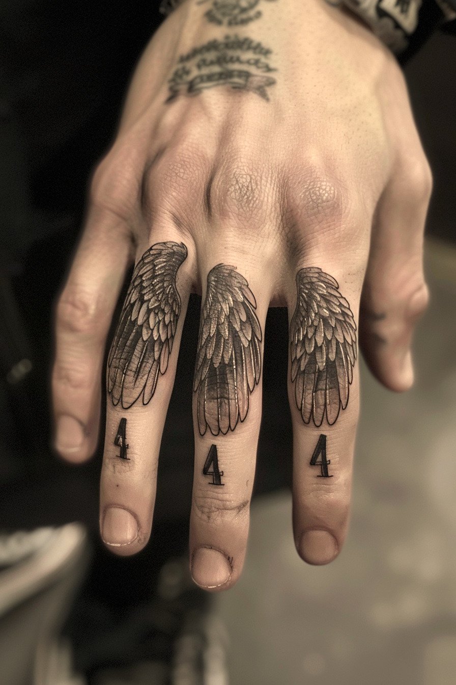 Angel Numbers Tattoo Design Idea 3