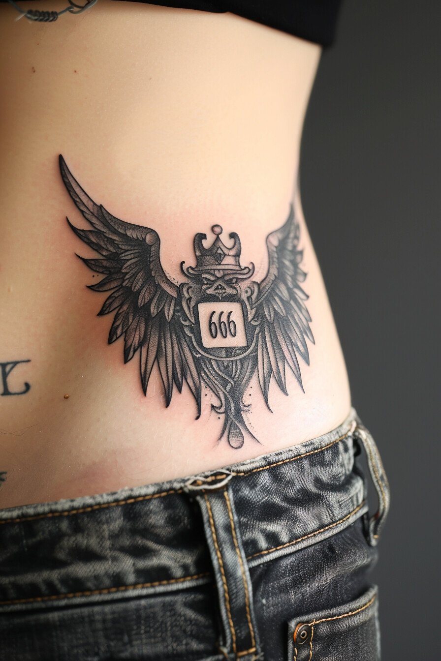 Angel Numbers Tattoo Design Idea 9