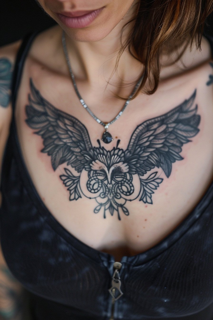 Angel Tattoo Design Idea For Women 10