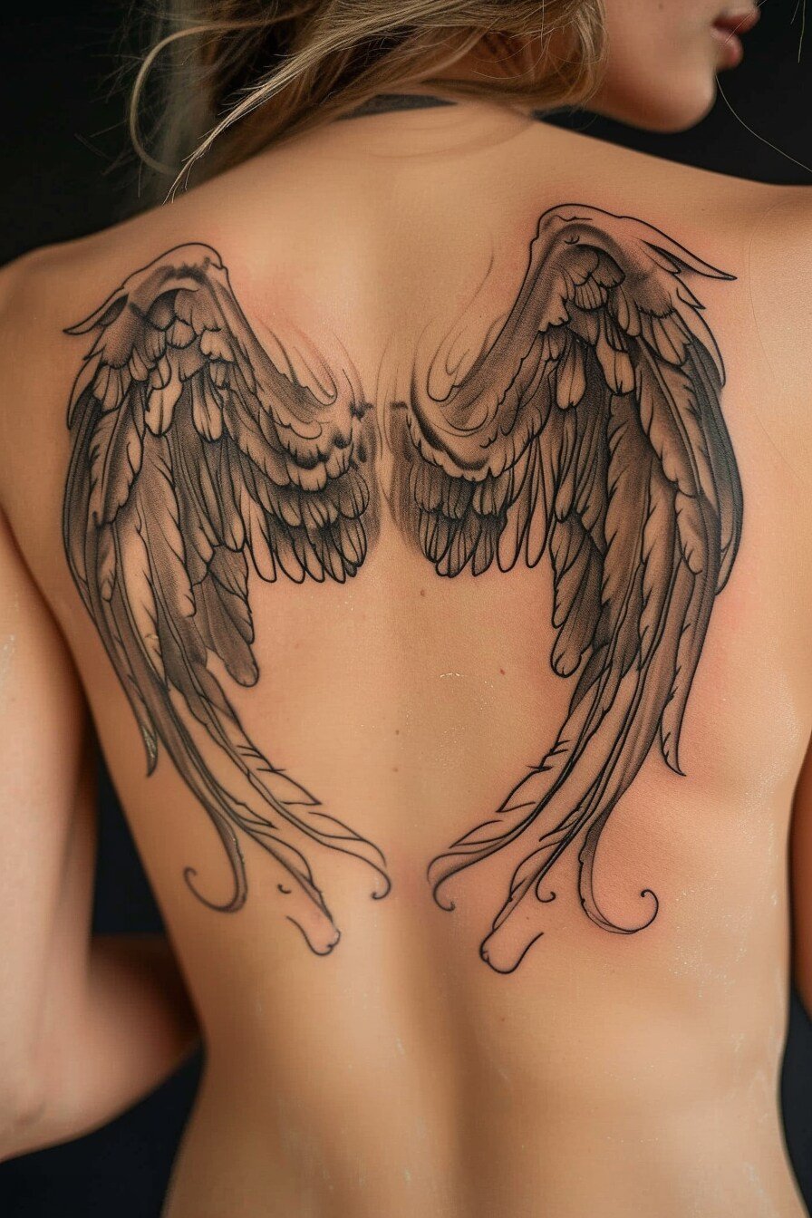 Angel Wings Tattoo Design Idea 10