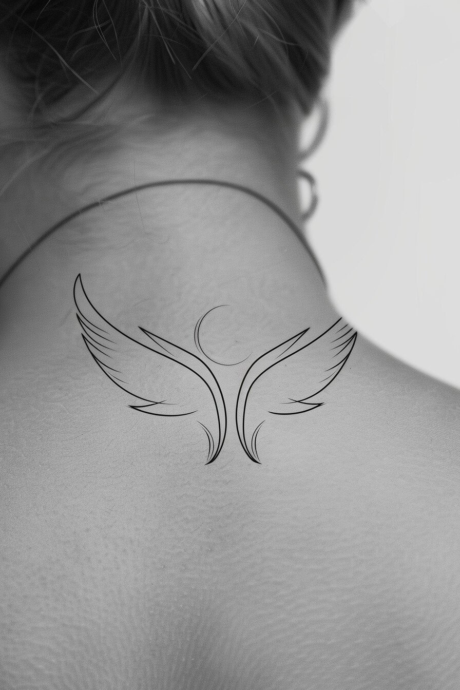 Angel Wings Tattoo Design Idea 11