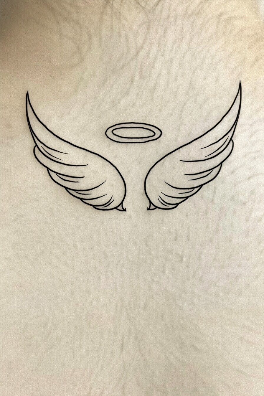 Angel Wings Tattoo Design Idea 13