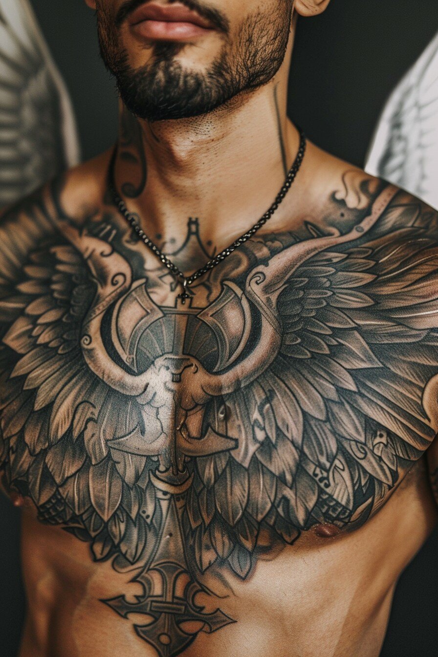 Angel Wings Tattoo Design Idea 14