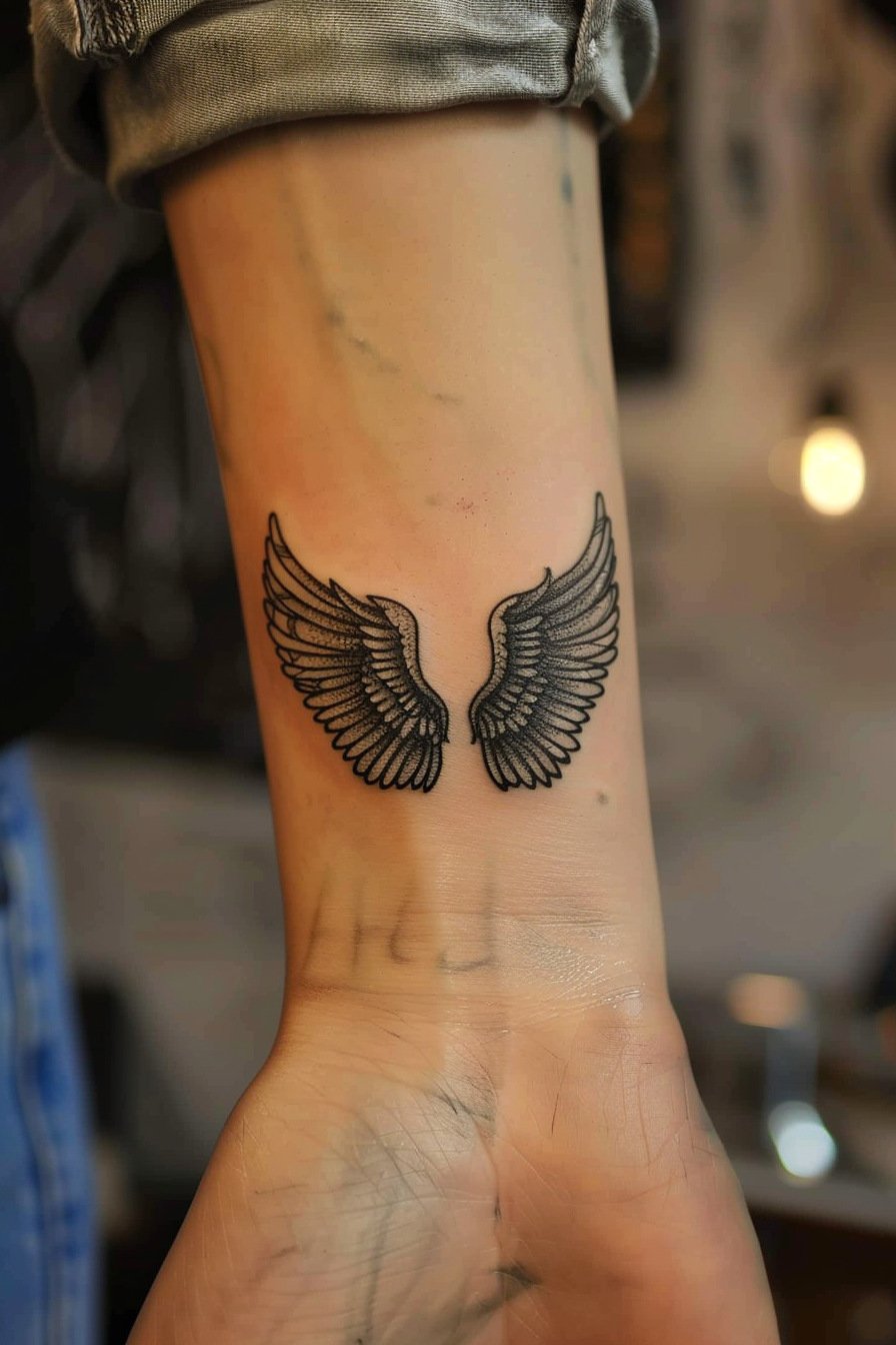 Angel Wings Tattoo Design Idea 2