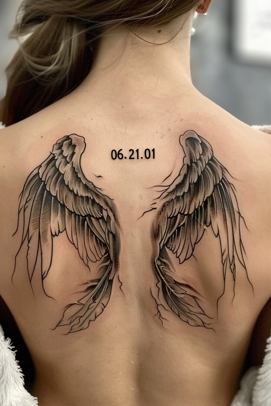 Angel Wings Tattoo Design Idea 4