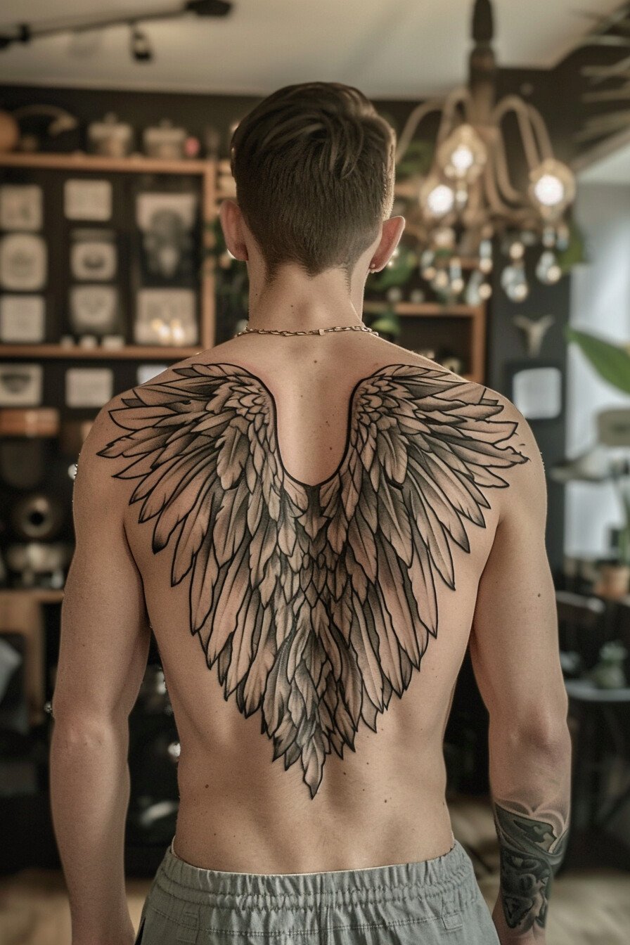 Angel Wings Tattoo Design Idea 6
