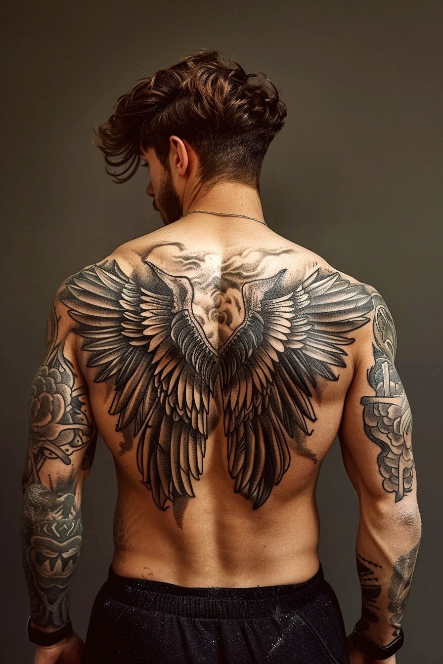 Angel Wings Tattoo Design Idea 7