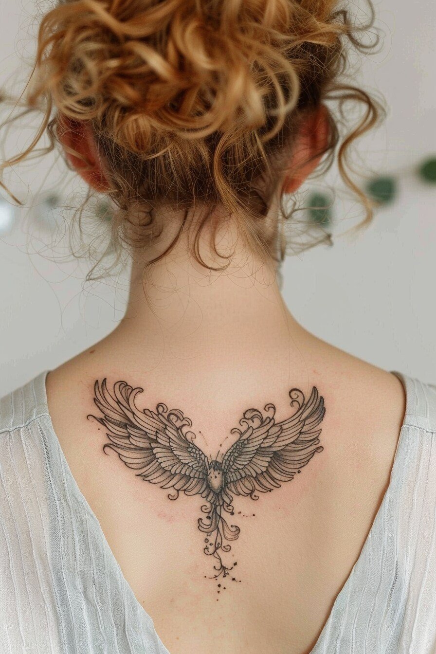 Angel Wings Tattoo Design Idea 8
