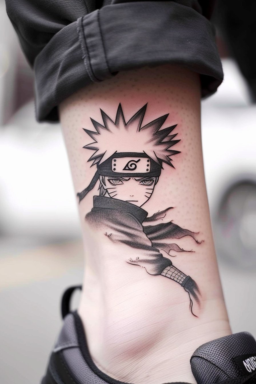 Small Naruto Tattoo Design Idea 5