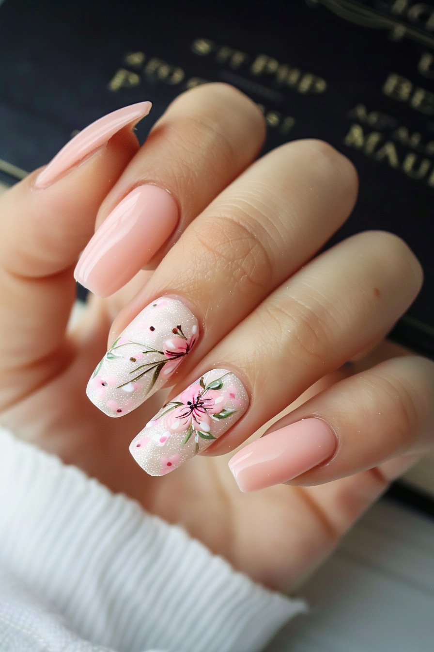 Simple Pink Floral Designs 2