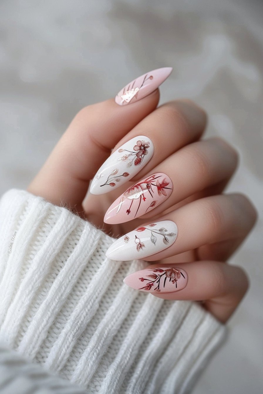 Simple Pink Floral Designs 3