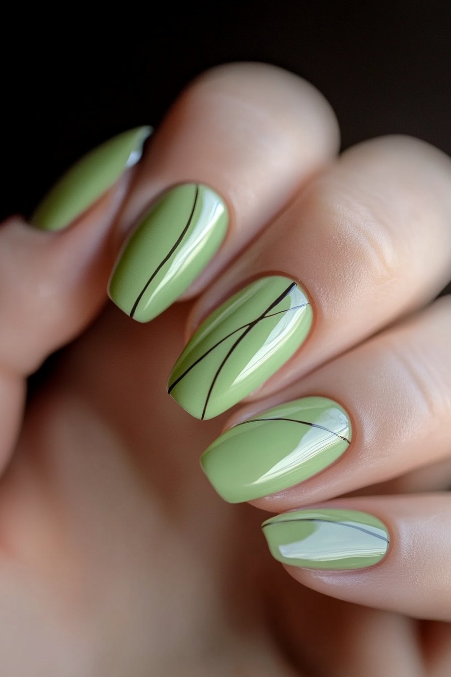 Glossy Nail Designs 23